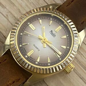 Gold and Brown Women's Quartz Watch